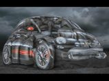 Fiat 500 Abarth Shaped By Women In Body Paint