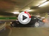 BMW Drifts To The Top Of A Parking Lot