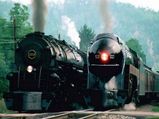Steam Trains Racing; Animated Video