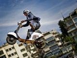 Vespa Scooter Stunt Show