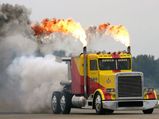 Jet Powered, Fire Breathing Trucks Drag Race At Blistering Speed