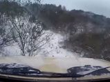Driver Takes His Car Skiing 