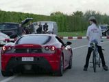 Ferrari F430 Scuderia Defeated By A Cycle