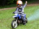 Toddlers Riding Mini Dirt Bikes
