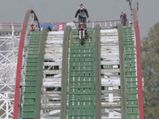 Trial Motorcycles Take A Ride On A Roller Coaster