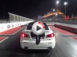 Lexus IS F Twin-Turbo Takes Flight During Drag Race