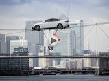 Jaguar XF Performs High-Wire Water Crossing
