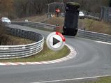 Nissan GT-R Crashes Into Spectator Stand At Nurburgring!