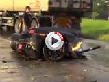 Lamborghini Gallardo Split Into Two Pieces, Driver Survives