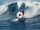 Robbie Maddison Takes His Dirt Bike Into A Surf Pipe