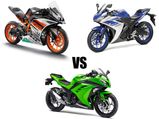 Yamaha R3 Vs Kawasaki Ninja 300 Vs KTM RC 390: Crouch, Set, Go! 