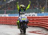 Rossi Takes Championship Lead At Rain Soaked British GP 