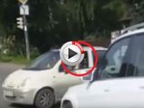 Lady Prefers Showing The Finger Over Concentrating At Traffic
