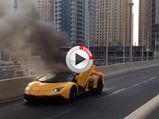 Video: Lamborghini Aventador SV Roadster Burns To Ashes In Dubai! 