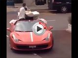 Video: Man Uses Ferrari 458 To Move Sofa 