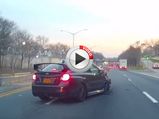 Speeding Subaru Crashes Badly On New York City Highway - Video