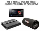 Pre-Christmas Sale: Top 5 Free Coupons And Offers On Automotive This Week 