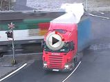 Truck Takes On Train. Gets Smashed Up Rather Badly: Video