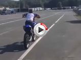 10 Year Old Rider Pulls Off Insane Wheelie - Video