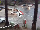 Lamborghini Gallardo Wades Through Flooded Road - Lamborghini Submarine?