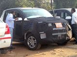 Mahindra Quanto Facelift Spied Testing Under Heavy Camoflauge - Images  