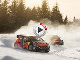 Sebastian Loeb Races Rallycross Cars Across Frozen Lake 