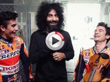 Marquez & Pedrosa Try Playing A Violin