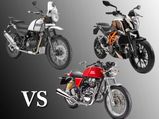 Exciting New Rivals: Comparing The Himalayan, Continental GT And Duke 390