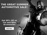 The Great Summer Automotive Sale! Get 80% Off On Car and Bike Accessories