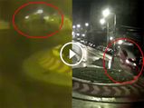 Driver Falls Asleep At The Wheel, Car Goes Flying