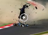 Three Drivers Survive Massive Crash - Video  