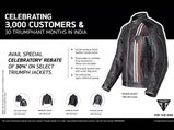 Triumph Motorcycles India Celebrates 30 Months & 3,000 Customers 