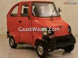 Mahindra Patents Quadricycle Concept To Rival Bajaj Qute