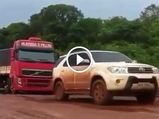 Video: Toyota Fortuner Flexes Its Muscles, Drags A Truck Out Of The Muck