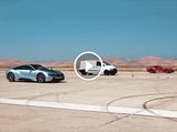 Electric Van Takes On BMW i8 And Dodge Viper On The Drag Strip