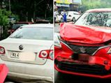 Baleno Headbutts Jetta, Loses Its Face