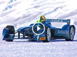 Formula E Machine Driven At Arctic Ice Cap For Project Ice