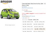 Chevrolet India Teams Up With Amazon For Test Drives