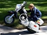 Motorcycle Riding 5-Year-Old Cop Is A Pint-Sized Patroller