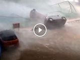 Cyclone Vardah's Fury — Blistering Winds Flip A Car Over