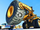 Here's How You Fix A Massive Earthmover's $30,000 Flat Tyre