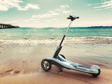 Transboard Folding E-Scooter Can Glide Over Bumps