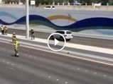 Watch Abu Dhabi Cops Close A Highway To Rescue A Kitten