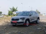 Spy Pics: Skoda Kodiaq Spotted Testing, India-Spec Interiors Revealed 