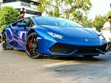 Lamborghini Huracan In Exclusive Blue Caelum Paint Finish Delivered To Owner In Ahmedabad