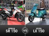 Aprilia SR 150 vs Vespa 150: We Compare The Only Two 150cc Automatic Scooters In India
