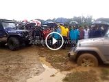 Mahindra Thar Rescuing A Jeep Wrangler Stuck in The Mud Is Proof Money Can't Buy You Skills