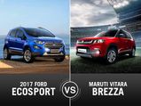 2017 Ford EcoSport Vs. Maruti Brezza Comparison On Specs, Features & Price