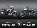 Suzuki Intruder 150 Vs. Bajaj Avenger 150 Comparison — Battle Of The Entry Level Cruisers