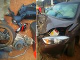 Tata Tiago Crashes Into Aprilia SR 150 — Scooter Split In Half